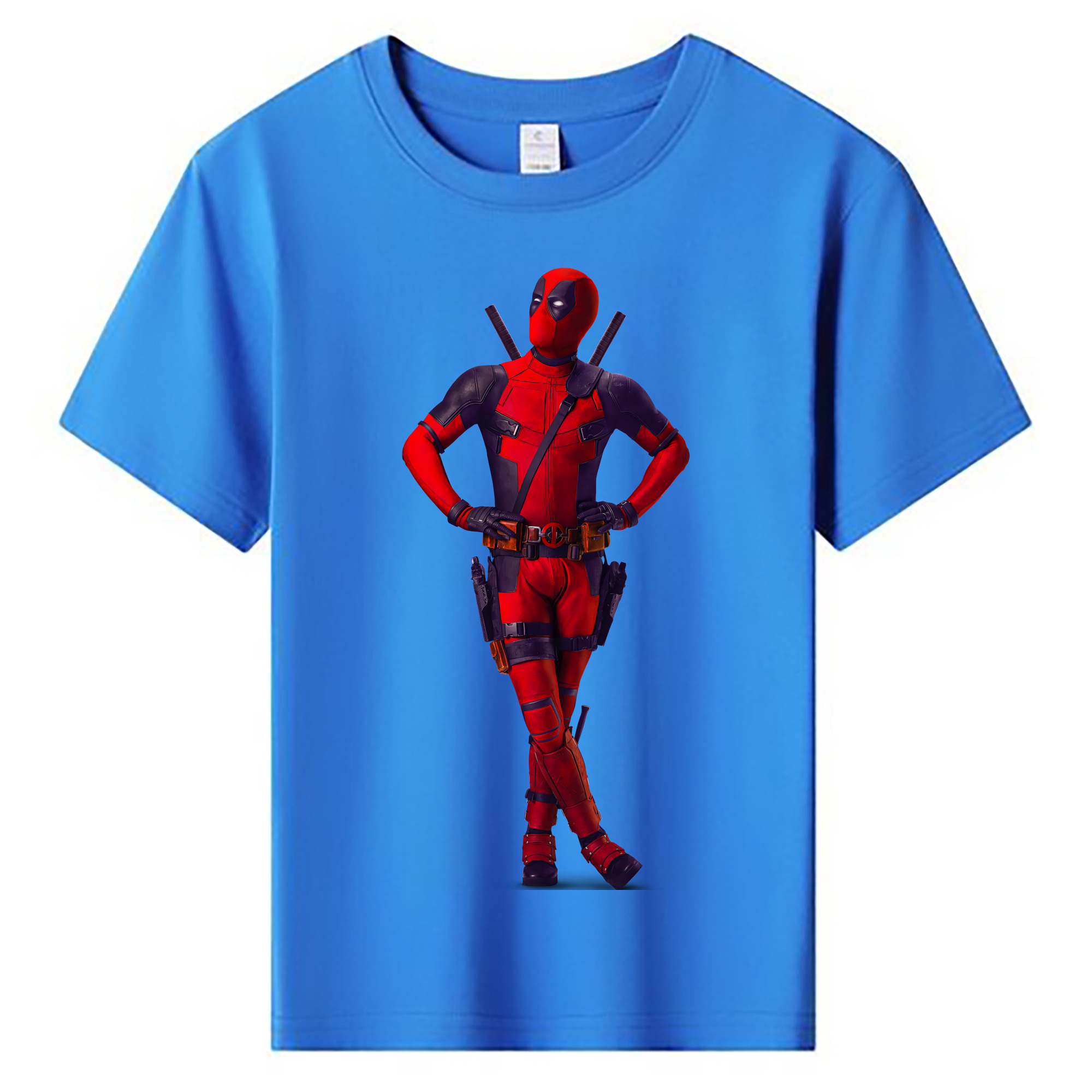 （画像用） Deadpool デッドプール 綿100％キッズTシャツ（フロントプリント）